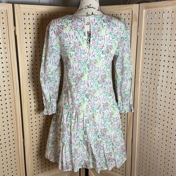Francesca's Collections Floral Long Sleeve Dress - Picture 4 of 13